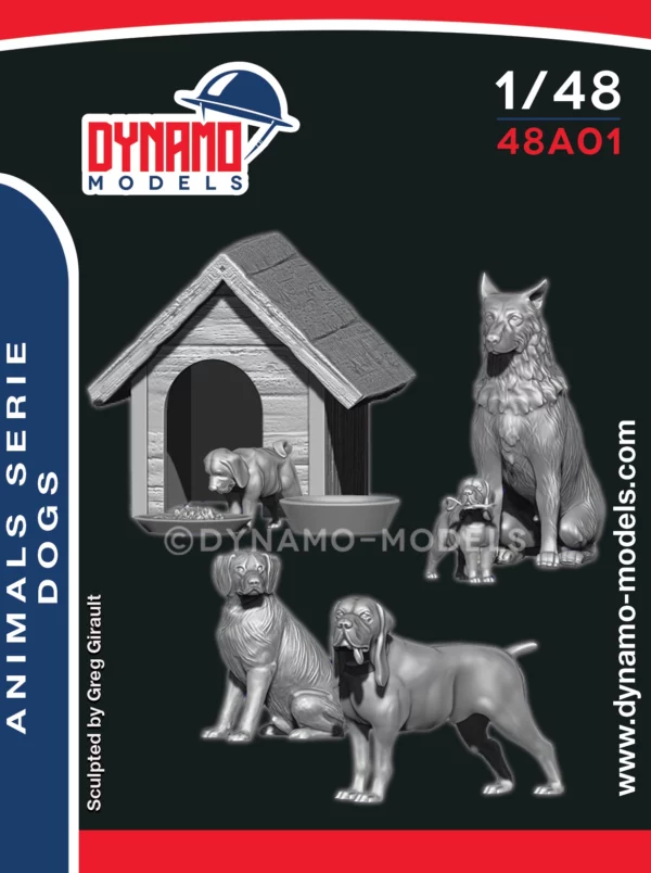 1/48 Animal Serie - Dogs Family figure dynamo models