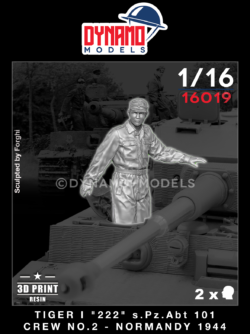 1/16 tiger I 222 s.pz.abt 101 crew no.2 normandy 1944