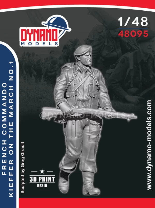 1/48 french commando kieffer marching no.1