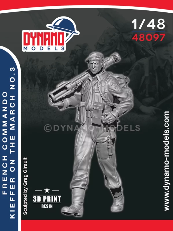 1/48 french commando kieffer marching no.3