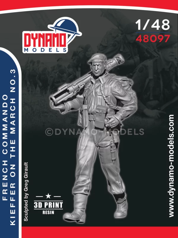 1/48 french commando kieffer marching no.3