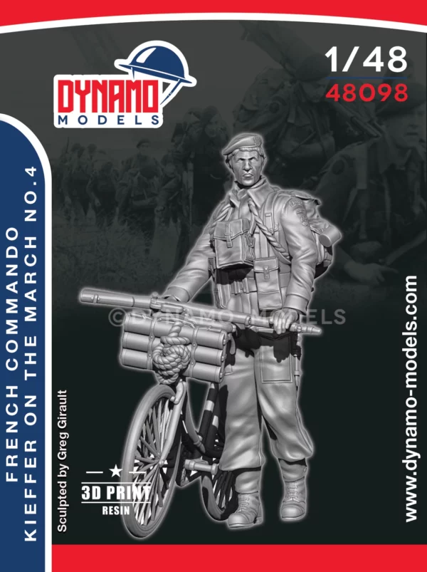 1/48 french commando kieffer marching no.4