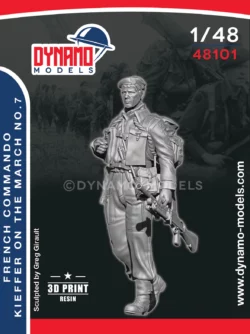 1/48 french commando kieffer marching no.7