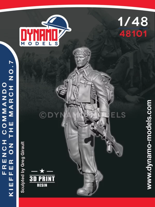 1/48 french commando kieffer marching no.7