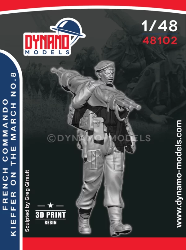 1/48 french commando kieffer marching no.8