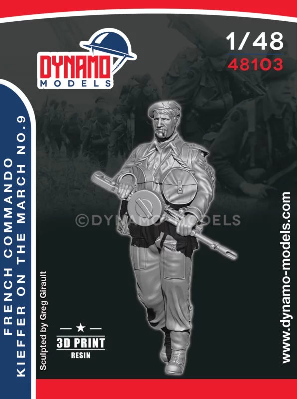 1/48 french commando kieffer-marching no.9