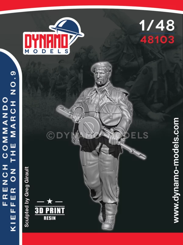 1/48 french commando kieffer-marching no.9