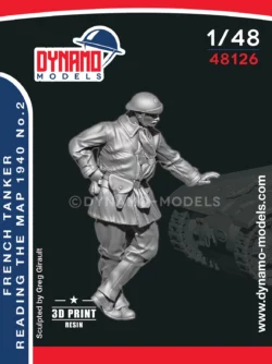 1/48 french tanker 1940 checking the map no.2