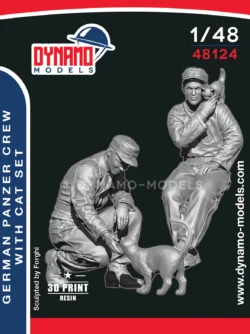 1/48 german panzer crew with cat set
