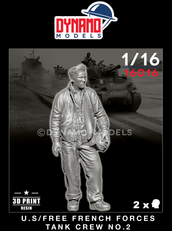 1/16 u.s/free french forces tank crew no.2