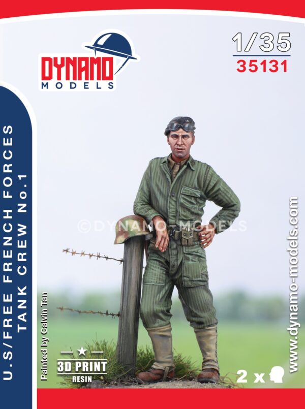 1/35 u.s/free french forces tank crew no.1 1/35 U.S/Free French Forces Tank Crew No.1 Dynamo Model