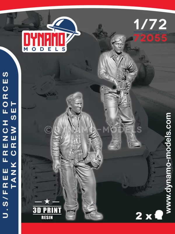 1/72 u.s/free french forces tank crew set