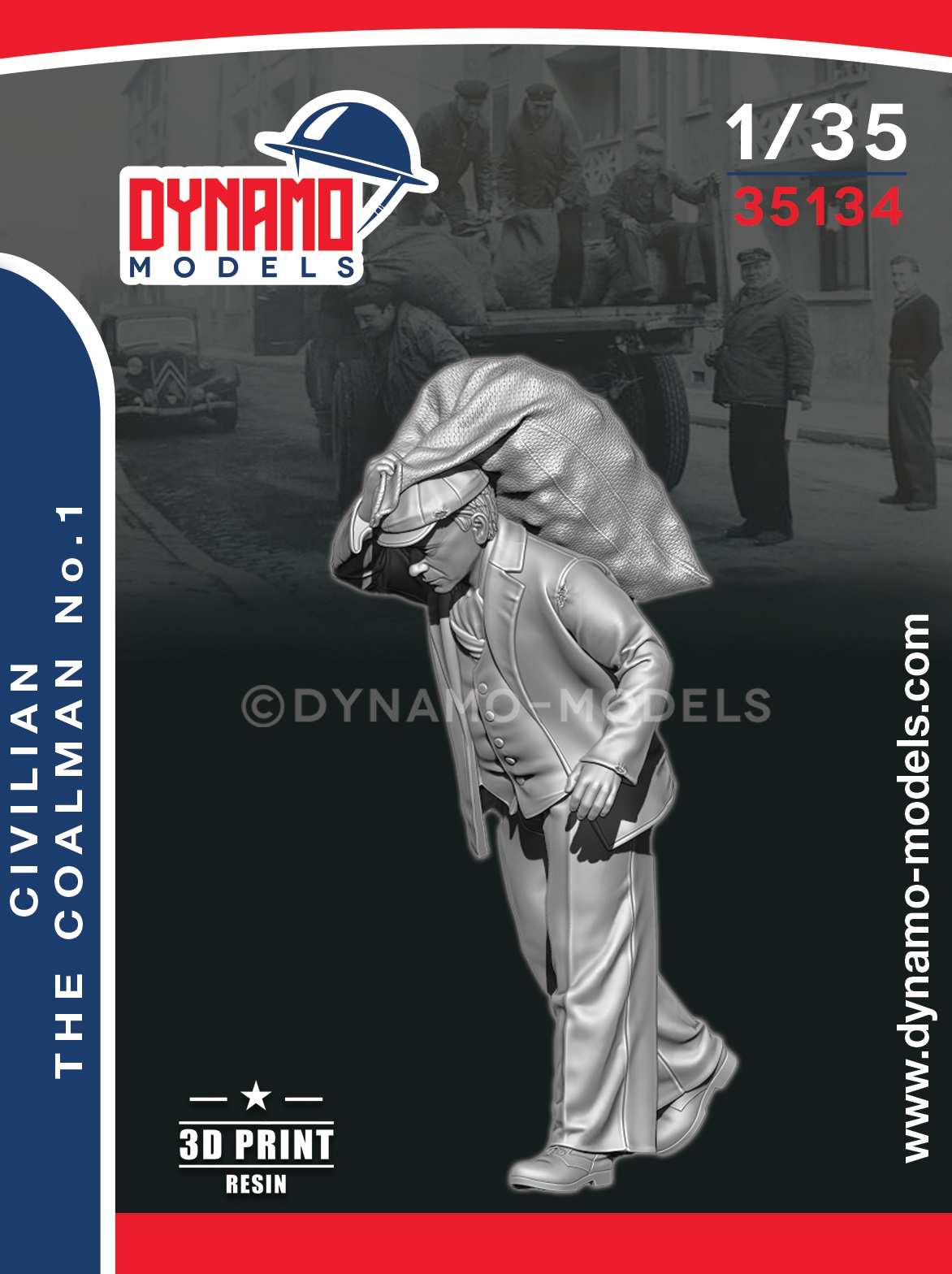 thumbnail interactive-video image 1 of Langley O Scale Coalman Figure With Coal Scales & Empty Sacks – OF27 Kit 1 of 5