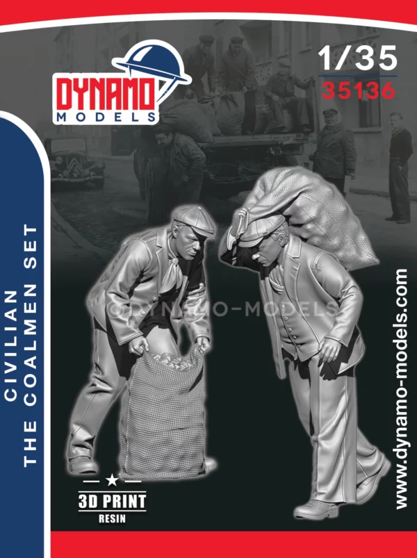 1/35 civilian - the coalmen set figures dynamo models