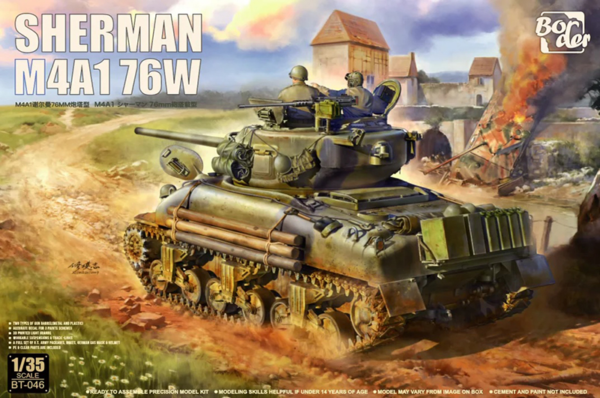 border model bt046 1/35 sherman m4a1 76w