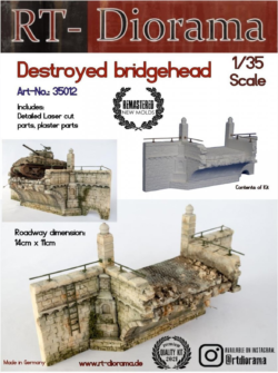 rt diorama 35012 1/35 destroyed bridgehead