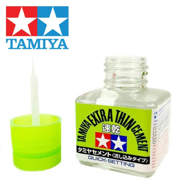 tamiya 87182 extra thin cement quick setting 40ml glue for scale models