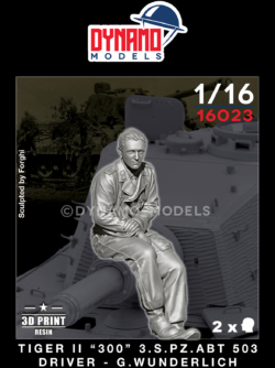1/16 tiger II 300 s.pz.abt.503 driver g.wunderlich