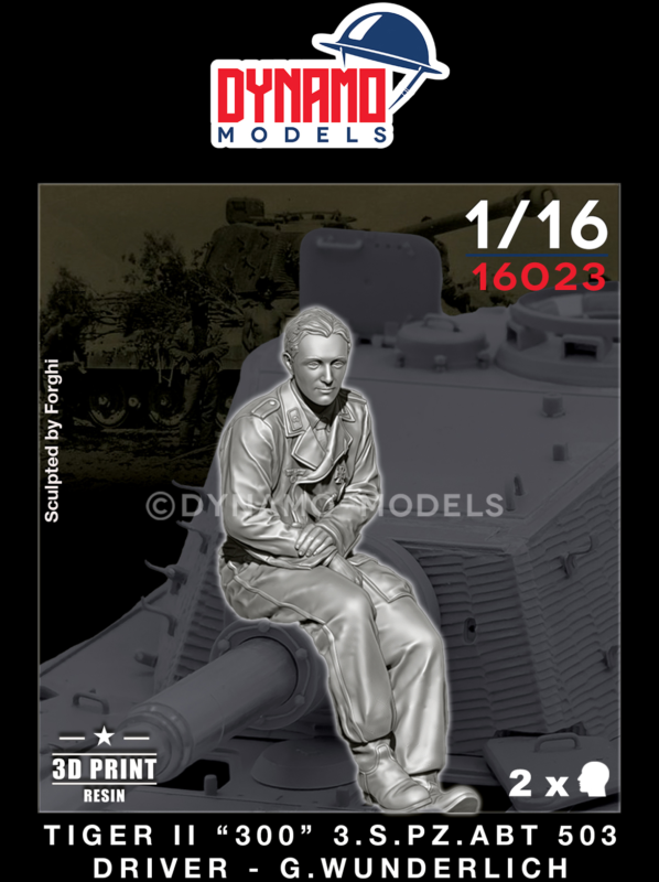 1/16 tiger II 300 s.pz.abt.503 driver g.wunderlich
