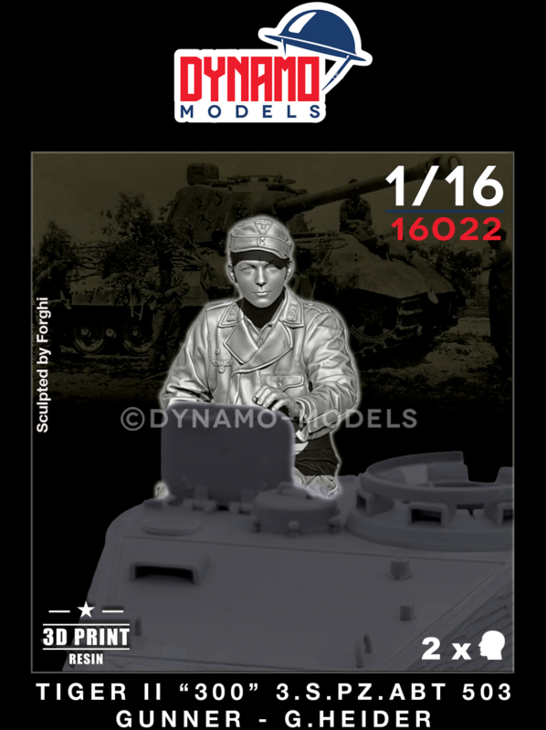 1/16 tiger II 300 s.pz.abt.503 gunner g.heider