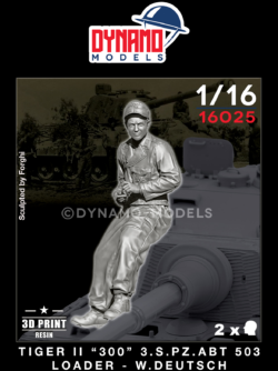 1/16 tiger II 300 s.pz.abt.503 loader w.deutsch