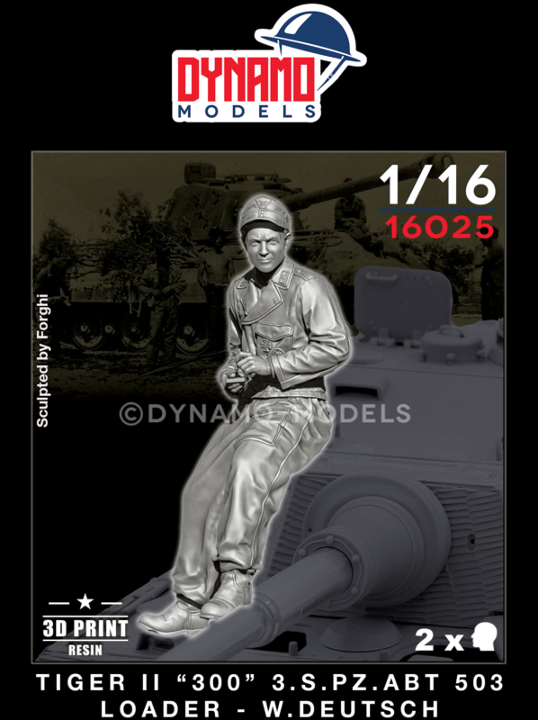1/16 tiger II 300 s.pz.abt.503 loader w.deutsch