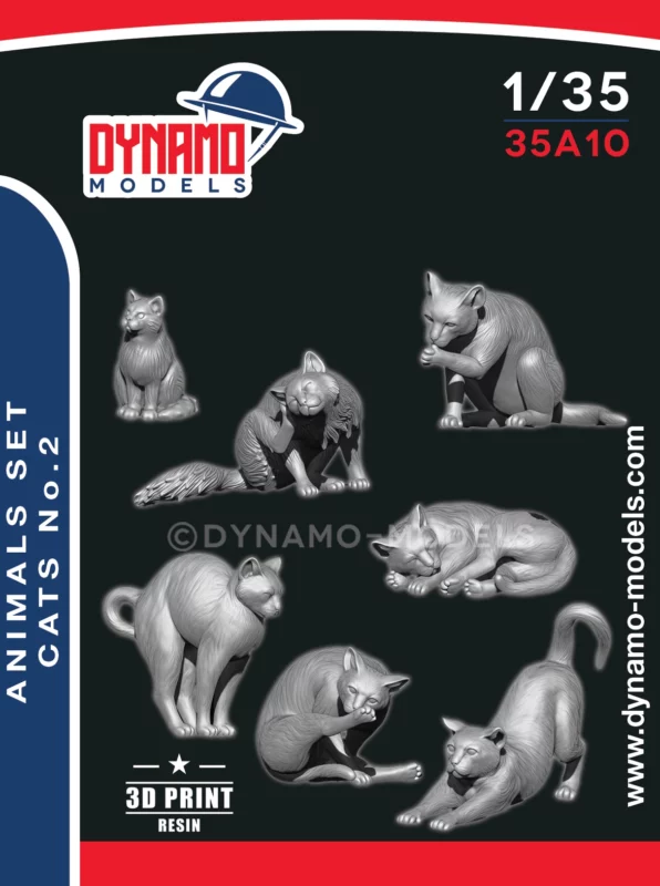 1/35 animals serie cats no.2 Dynamo models