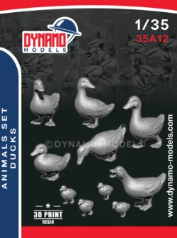 1/35 animals serie ducks 3d print dynamo models