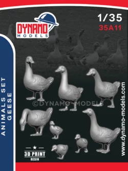 1/35 animals serie geese 3d print dynamo models