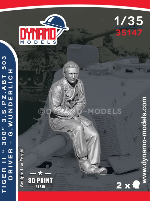 1/35 tiger II 300 s.pz.abt 503 driver g.wunderlich