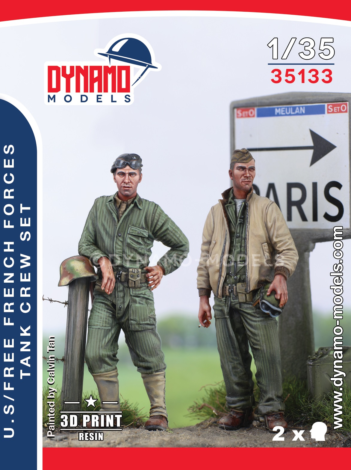 1-35-u-s-free-french-forces-tank-crew-set 1/35 U.S/Free French Forces Tank Crew Set - Image 1
