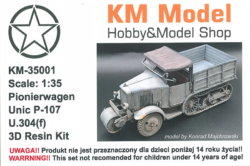 km model 1/35 unic p-107 pionierwagen u 304 (f)