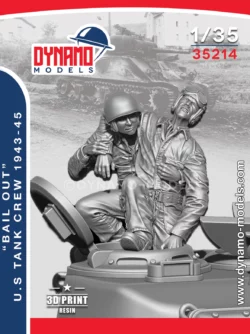 1/35 U.S Tank Crew 1943-45 "Bail Out" Set 2 Dynamo Models
