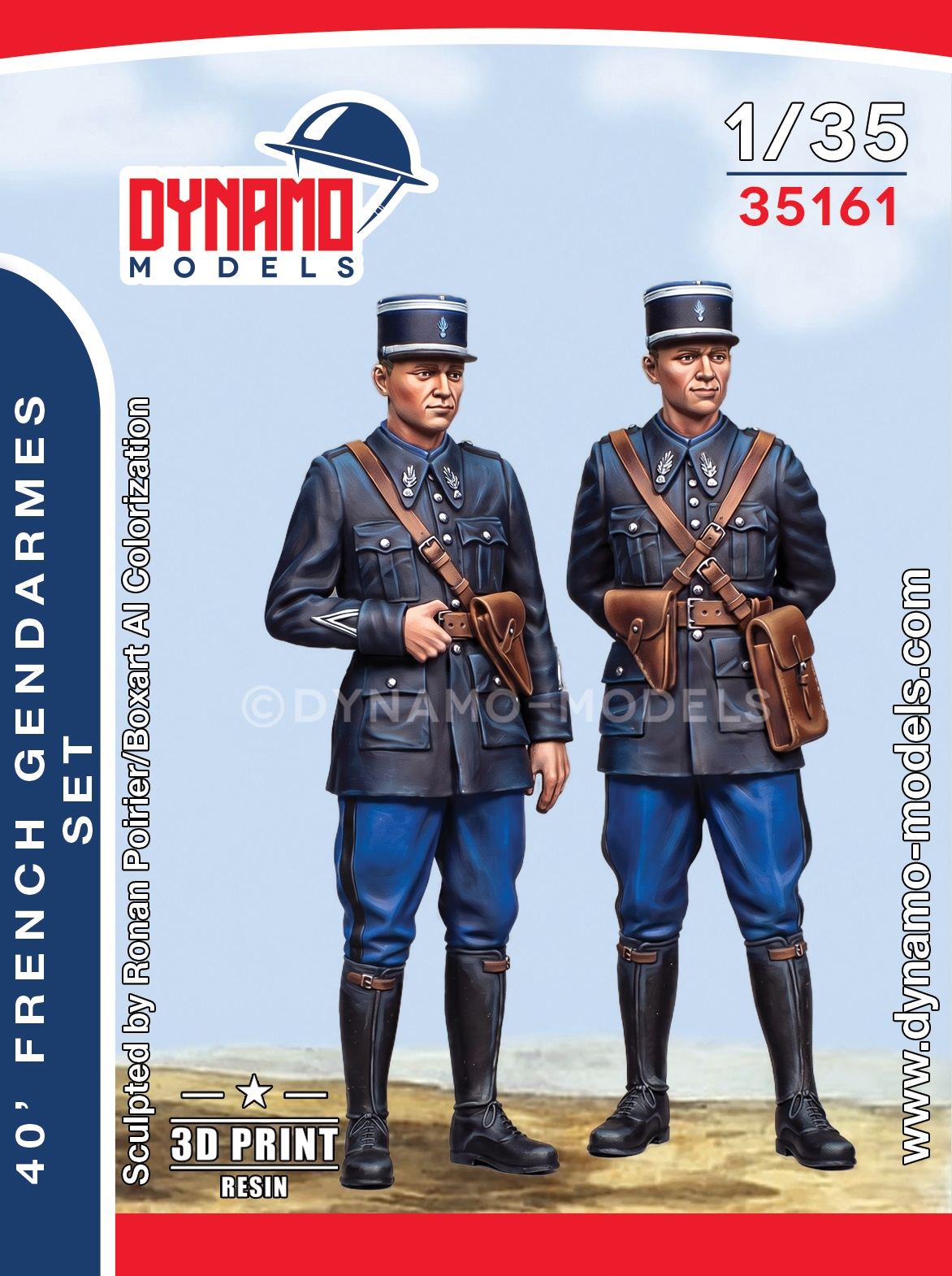 1-35-40-french-gendarmes-set 1/35 40’ French Gendarmes Set - Image 1