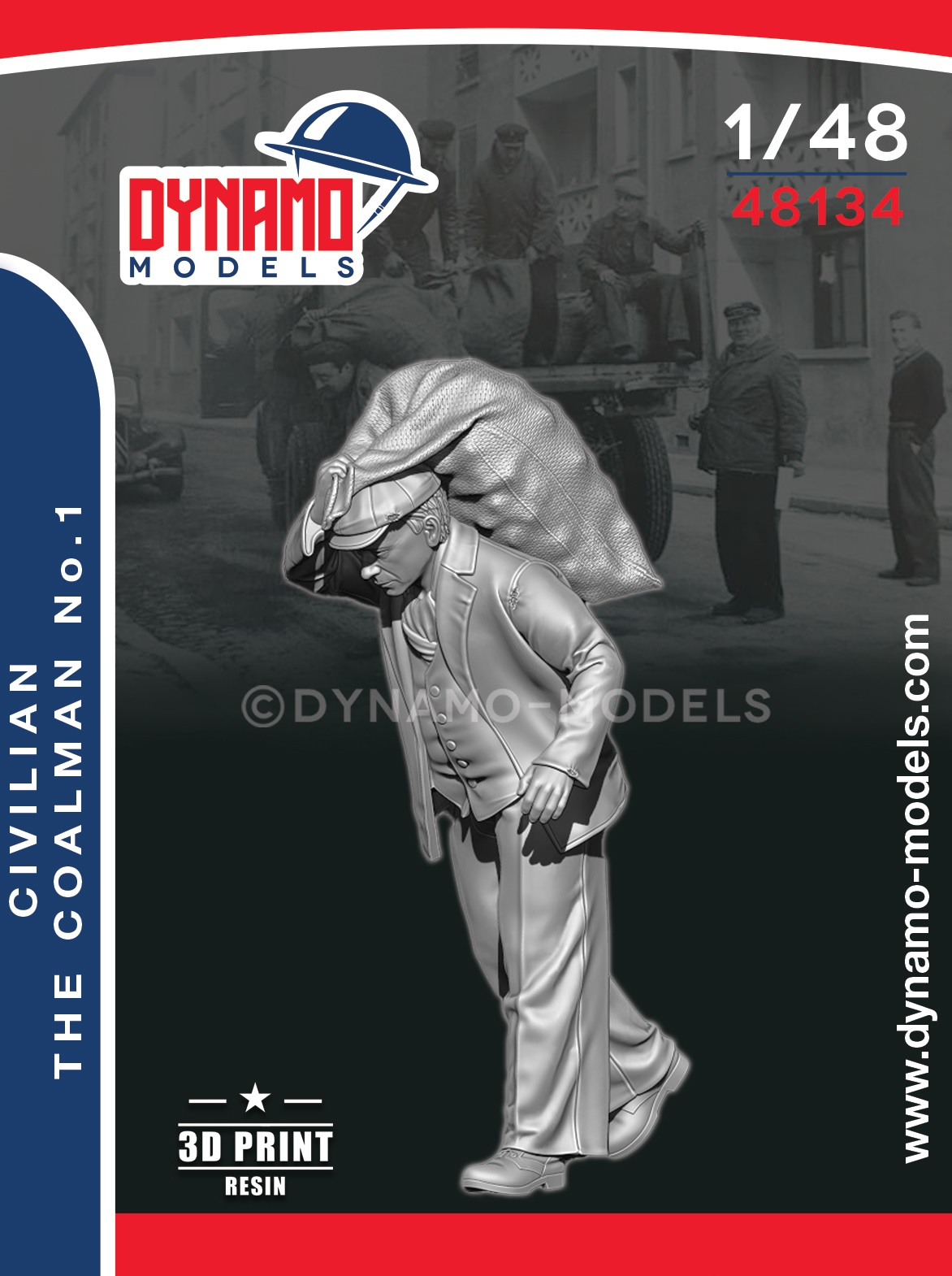 1-48-civil-charbonnier-n°1 1/48 Civilian - Coalman No.1 – Image 1