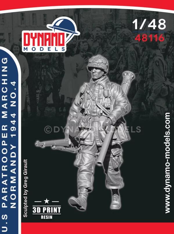 1-48-u-s-paratrooper-bazooka-marching-normandy-1944-no-4 1/48 U.S Paratrooper ‘’Bazooka’’ Marching (Normandy 1944) No.4 - Image 1