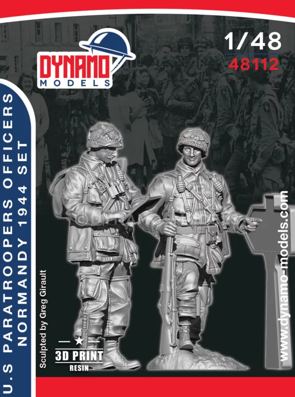 1/48 U.S Paratroopers Officers (Normandy 1944) Set - Image 1