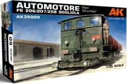 ak interactive 35009 1/35 automotore fs 206 207 208 sogliola rail shunter scale model