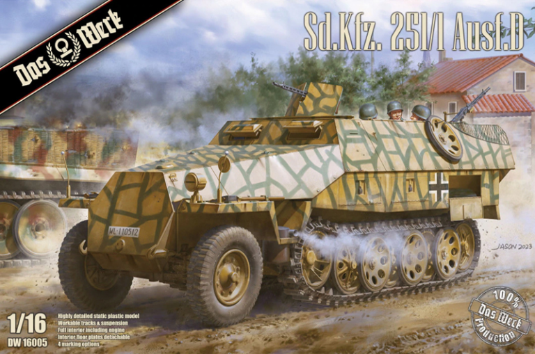 das werk 16005 1/16 sdkfz 251/1-ausf.d scale model