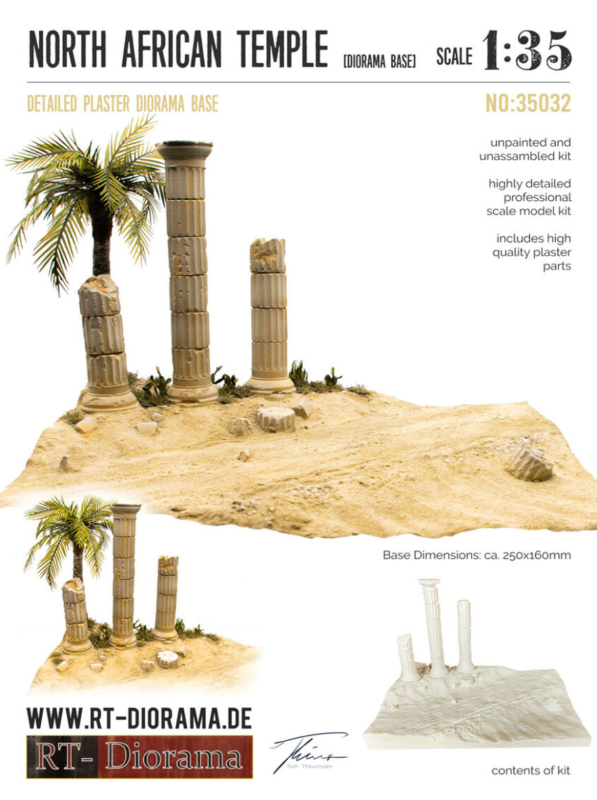 rt diorama 35032 1/35 north african temple