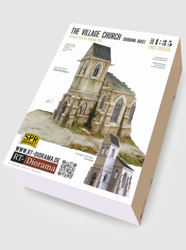 rt diorama 35035 1/35 the-village church