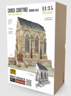 rt diorama 35040 1/35 church courtyard