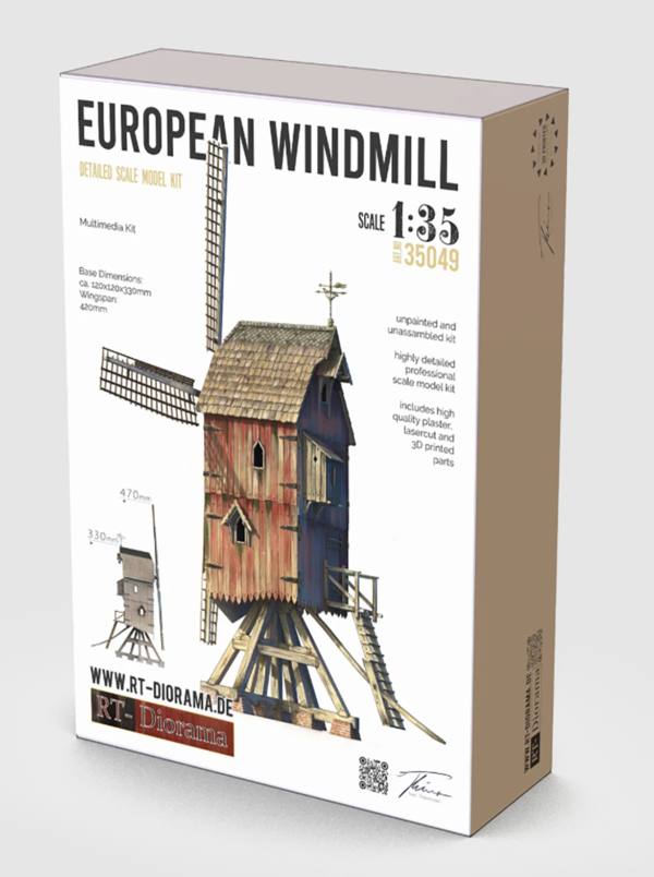 rt diorama 35049 1/35 european windmill