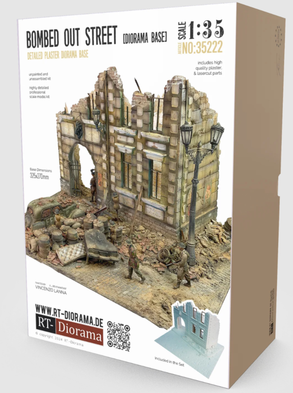 rt diorama 35222 1/35 bombed out street