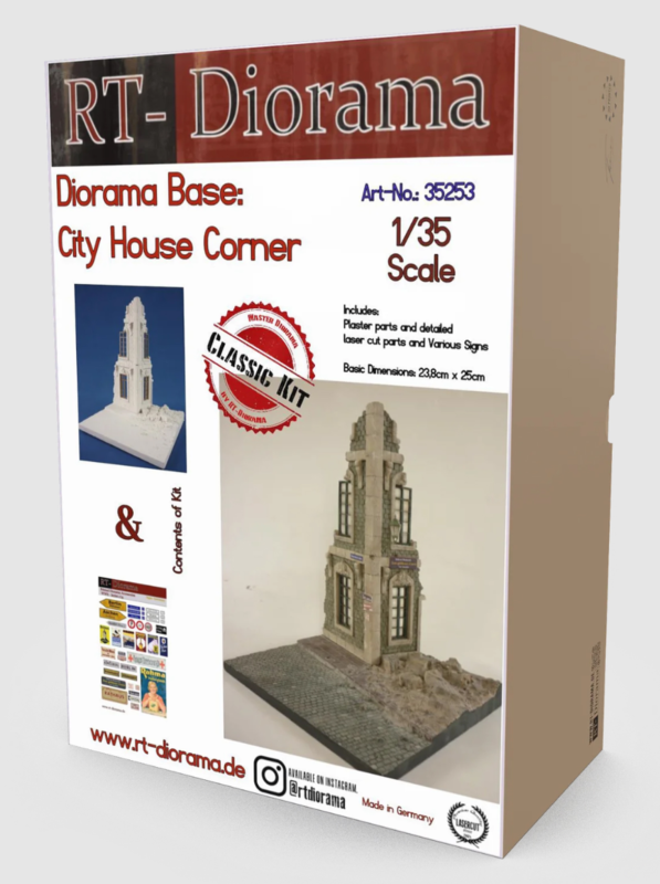 rt diorama 35253 1/35 city house corner