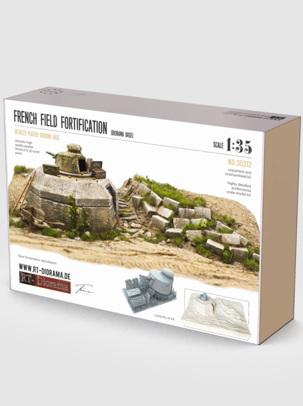 rt diorama 35312 1/35 french field fortification