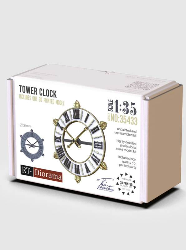 rt diorama 35433 1/35 tower clock