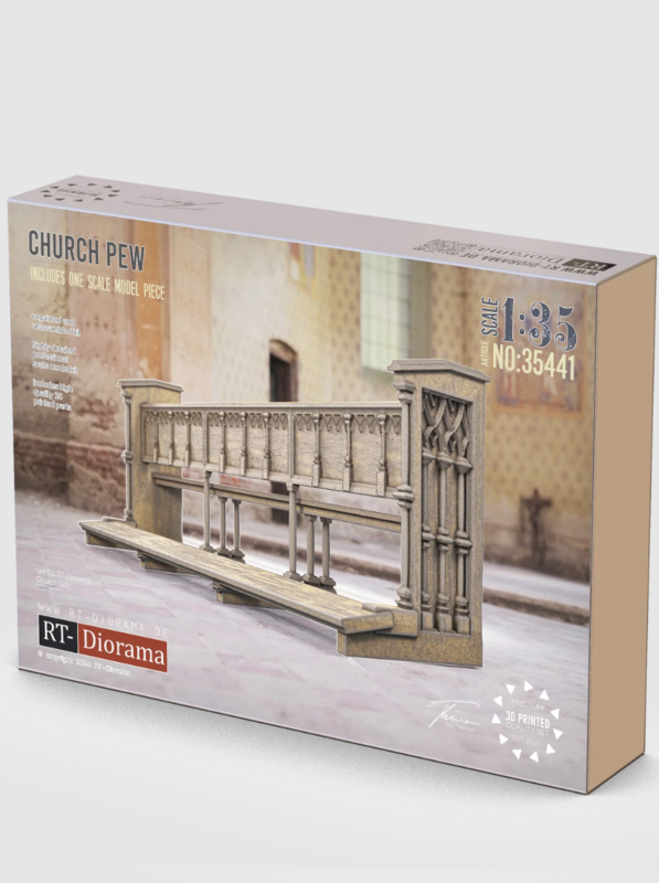 rt diorama 35441 1/35 church pew