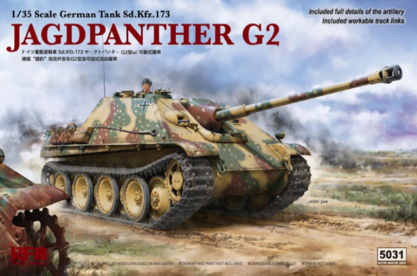 rye field model 5031 1/35 jagdpanther g2 scale model