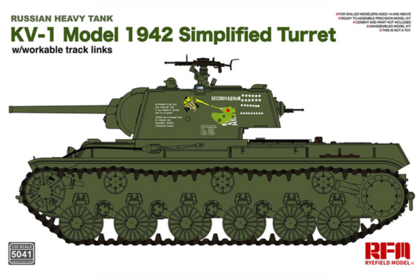 rye field model 5041 1/35 russian heavy tank kv-1 model 1942 simplified turret
